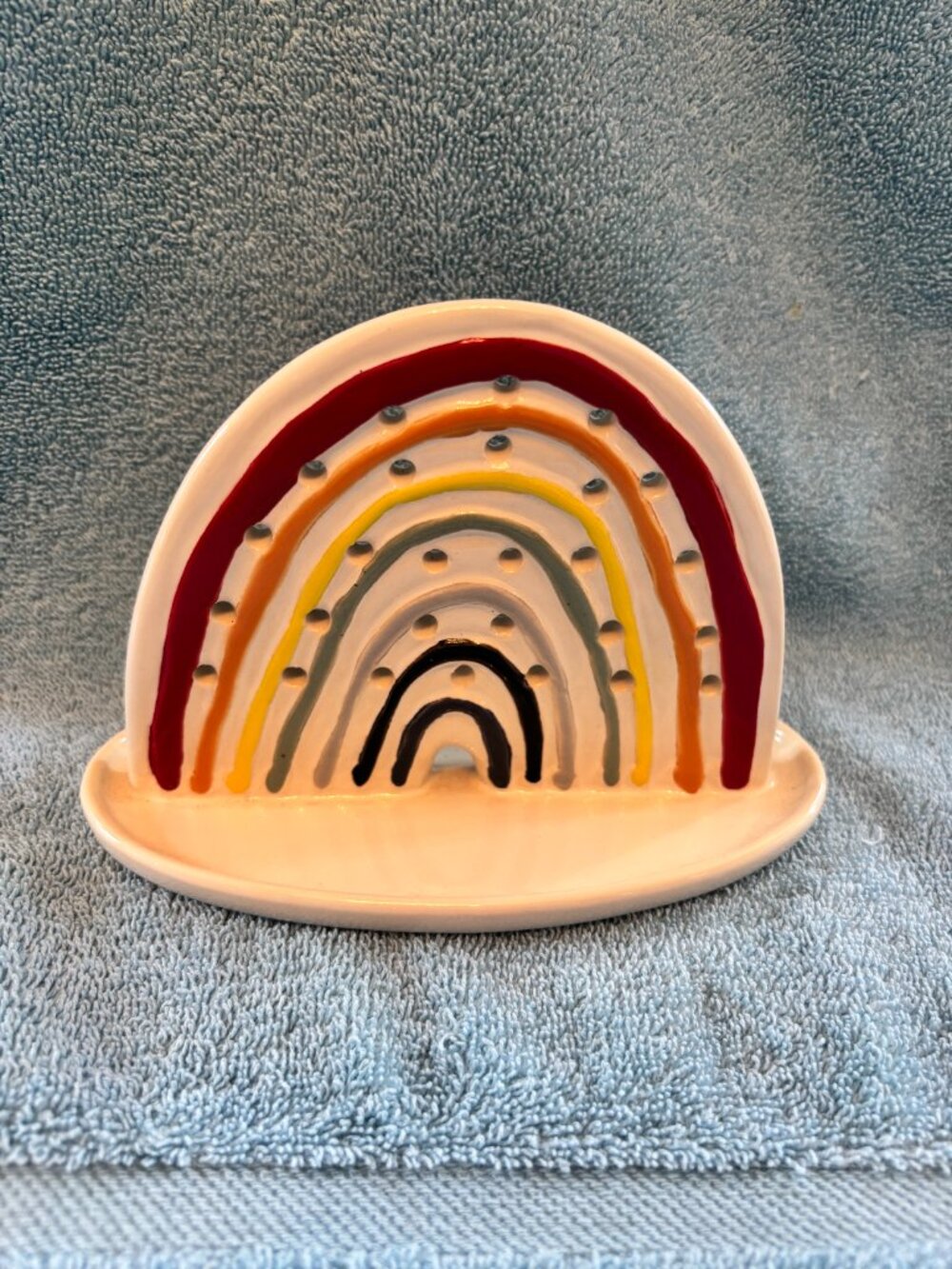 LIKE NEW: Ceramic Rainbow Earring Storage